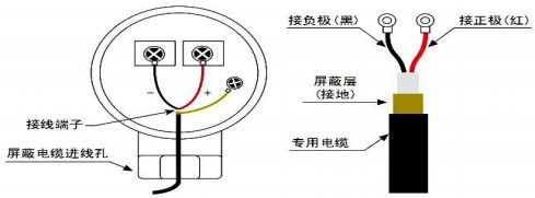 dn500超聲波流量計探頭接線圖